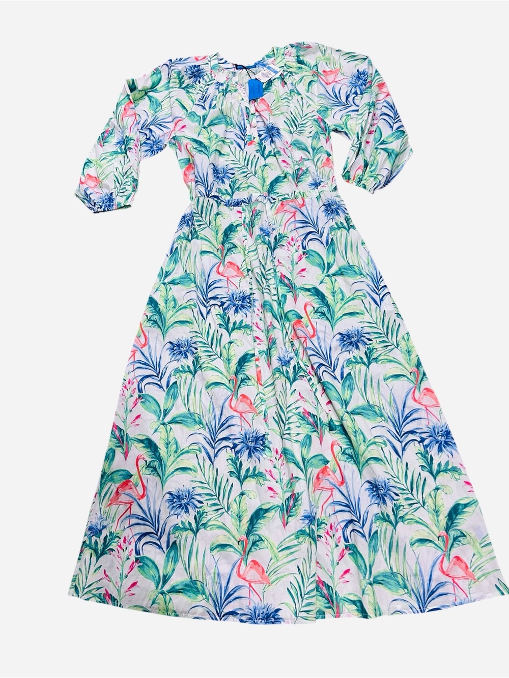 NWT J. McLaughlin x Filipa de Abreau Daniella Maxi Dress 100% Cotton S and M - Picture 4 of 9